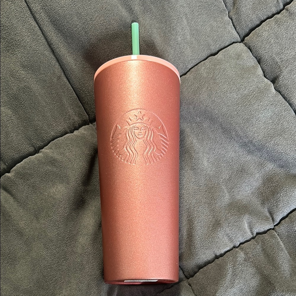 Starbucks Rose Gold Tumbler New